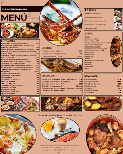 Restaurante el Rincón De la abuela menu 3
